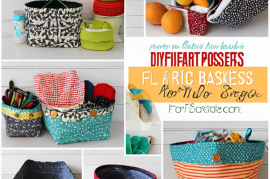 DIY Fabric Baskets for Storage