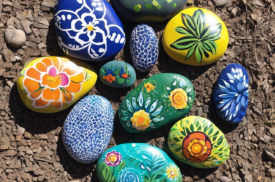 DIY Painted Rocks for Garden Decor