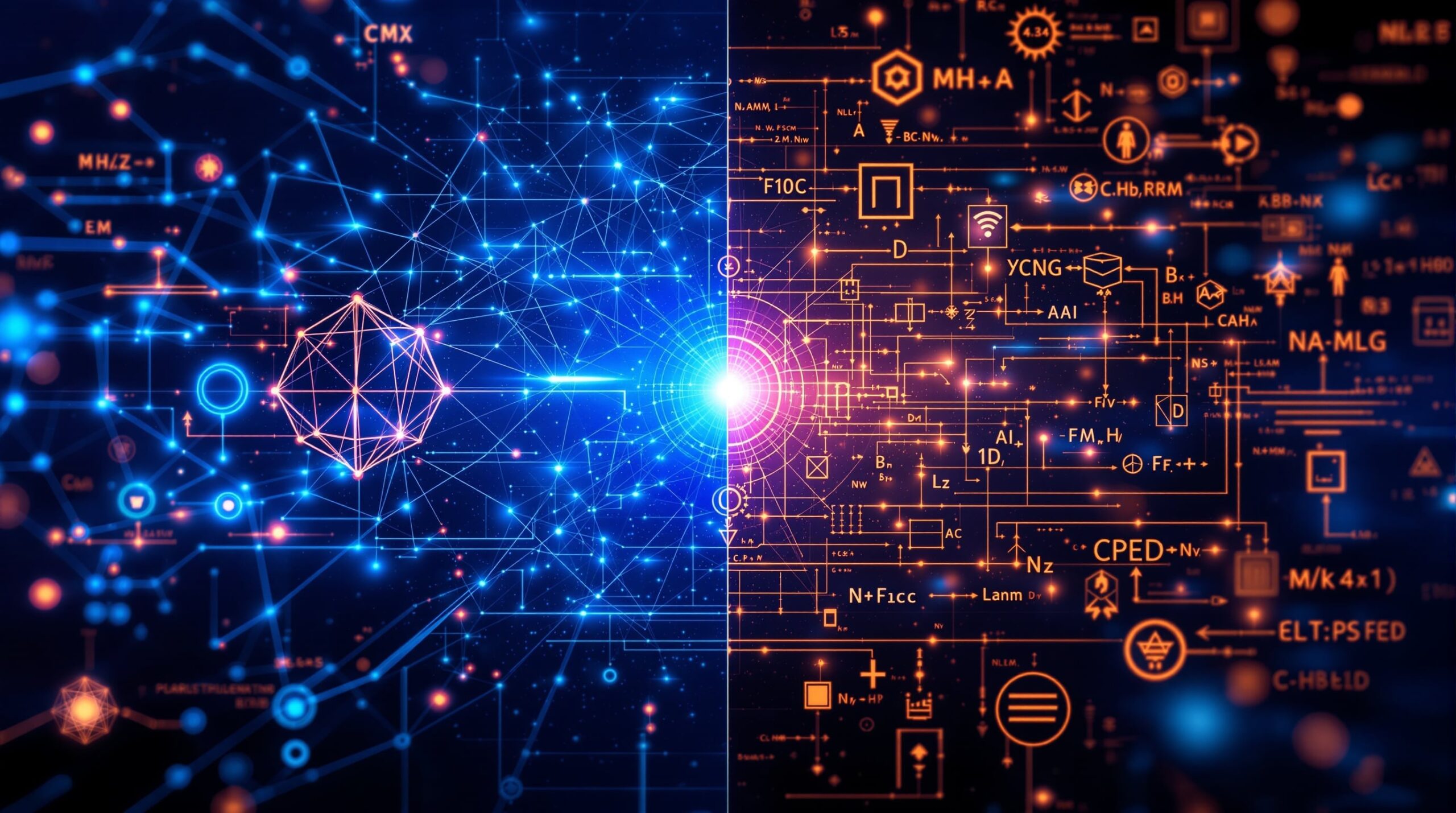 Neuro-symbolic AI architecture combining neural networks with logical reasoning for scientific discovery