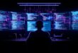 AI coding assistants and the future of software development — developer at futuristic workstation